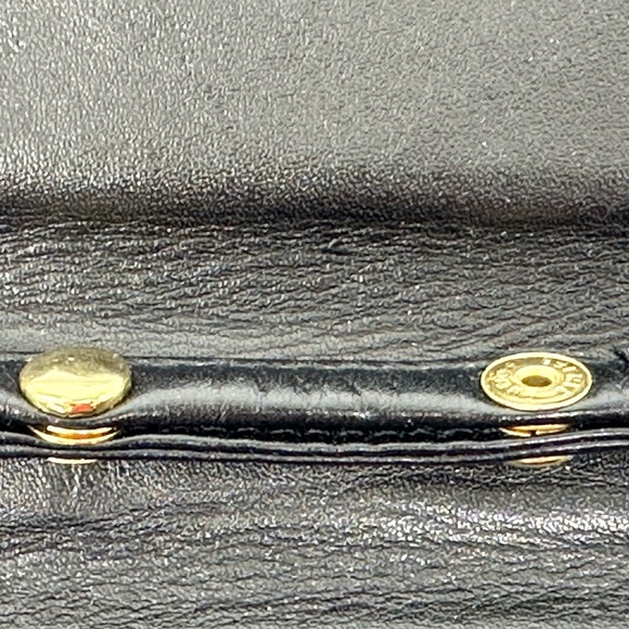 Etienne AIGNER Vintage Genuine Soft Buttery Leather Woven Crossbody Black Bag - Picture 12 of 16